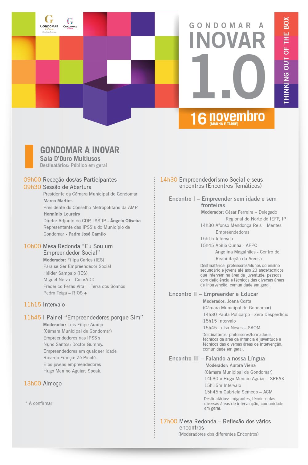 Programa Gondomar a Inovar 1.0 dia 16