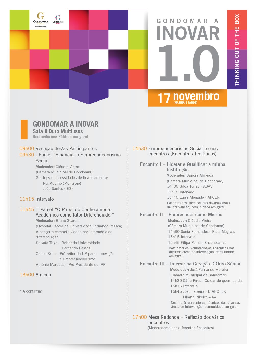 Programa Gondomar a Inovar 1.0 dia 17